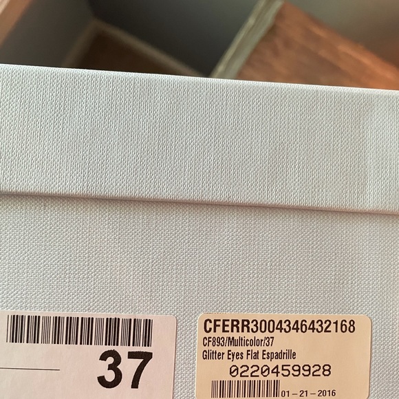 CHIARA FERRAGNI LASHES WINK GLITTER ESPADRILLES - Picture 2 of 9